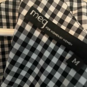 Cotton gingham maxi dress from Toronto’s Meg Shops, medium, BNWT
